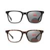 2Pack Bifocal Reading Glasses TR90 Transition Photochromic Reading Glasses for Men Women Readers Sunglasses Value package (2Pack-black&leopard, 2.75) view 1