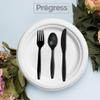 Progress [Combo Pack] Plastic Silverware Disposable Assorted Cutlery Set Premium Quality Count Large Pack Heavyweight Utensils Forks, Spoons and Knives Perfect Cutlery for Parties (300) view 2