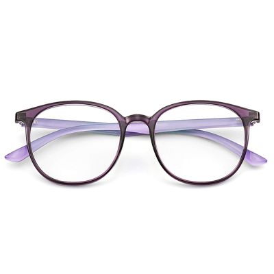 ZXCVBAS Blue Light Blocking Reading Glasses, Comfort Computer Reader Glasses for UV Protection HD Anti-Radiation, The Degree Can Be Automatically Adjusted for Both Near and Far,Purple,+1.5
