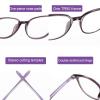ZXCVBAS Blue Light Blocking Reading Glasses, Comfort Computer Reader Glasses for UV Protection HD Anti-Radiation, The Degree Can Be Automatically Adjusted for Both Near and Far,Purple,+1.5 view 4