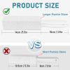 2 Pack Pumice Cleaning Stone with Handle, Toilet Bowl Cleaner Toilet Brush with Non-Slip Long Plastic Handle for Kitchen/Bath/Pool/Household Cleaning White view 3