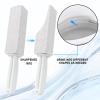 2 Pack Pumice Cleaning Stone with Handle, Toilet Bowl Cleaner Toilet Brush with Non-Slip Long Plastic Handle for Kitchen/Bath/Pool/Household Cleaning White view 4