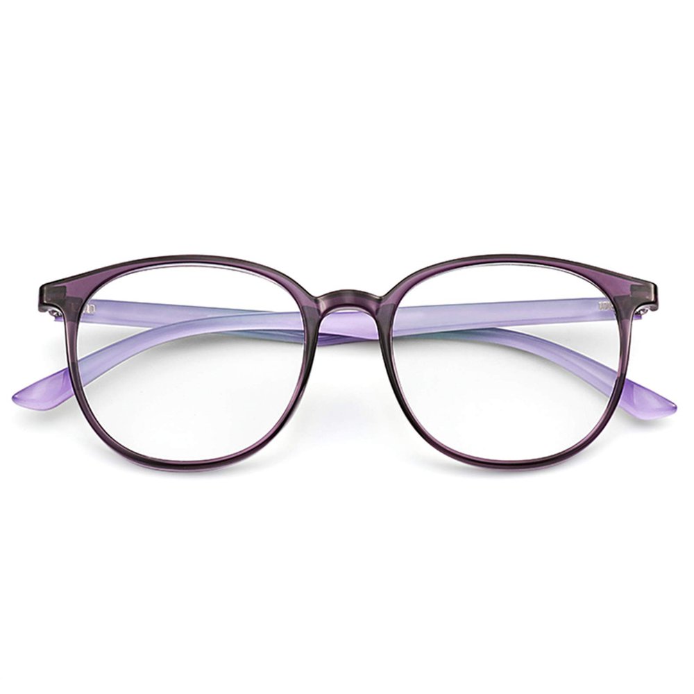 Blue Light Blocking Reading Glasses, Comfort Computer Reader Glasses for UV Protection HD Anti-Radiation, The Degree Can Be Automatically Adjusted for Both Near And Far,Purple,+2.5