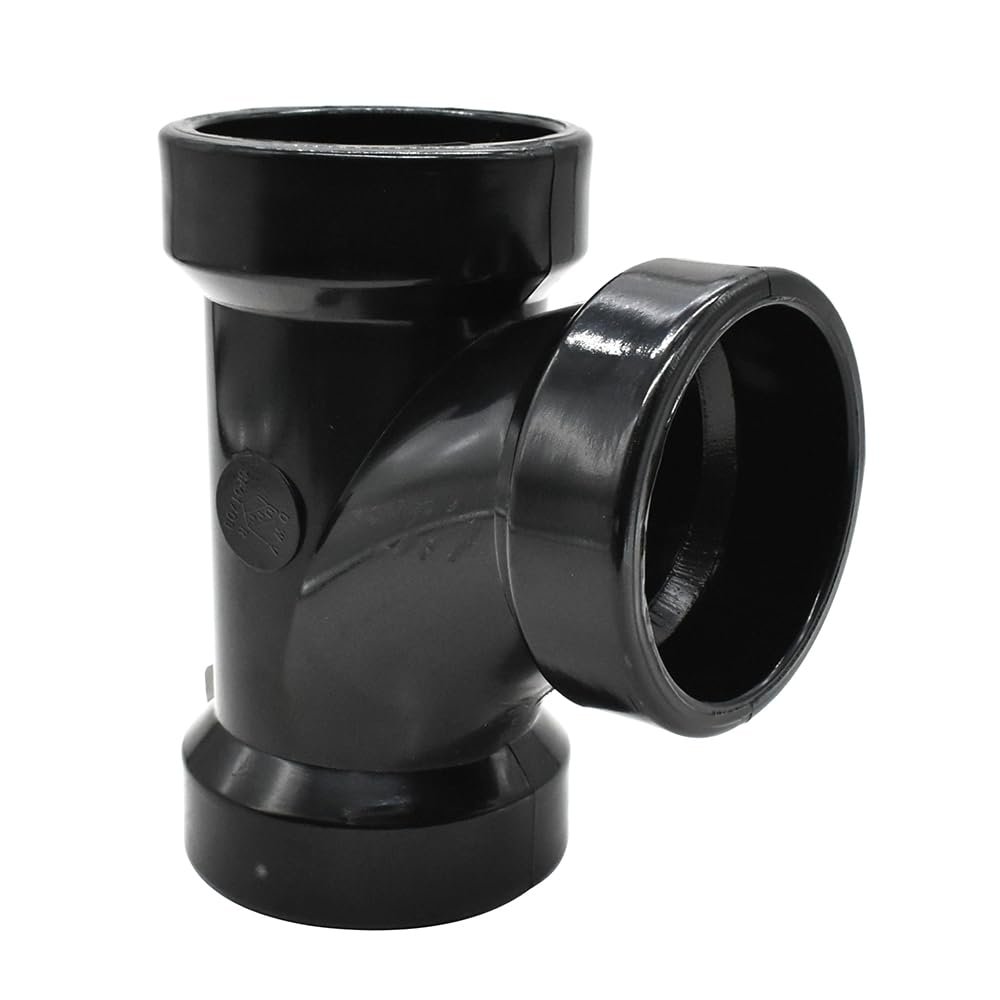 3 INCH X 3 INCH X 2 INCH ABS Sanitary REDUCING TEE