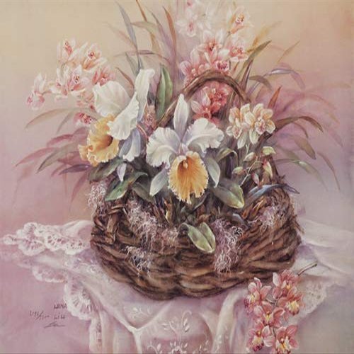 Lena Liu - Basket of Orchids
