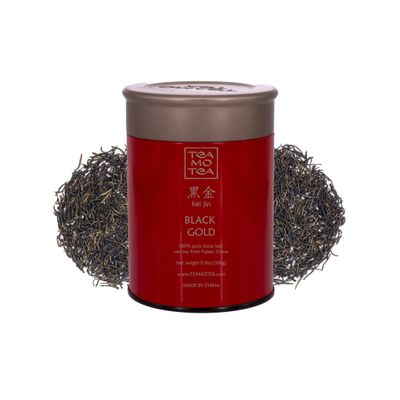 Teamotea Black Gold - Hei Jin - 100 gram (3.53 oz) (100 g (3.53 oz) metal can)
