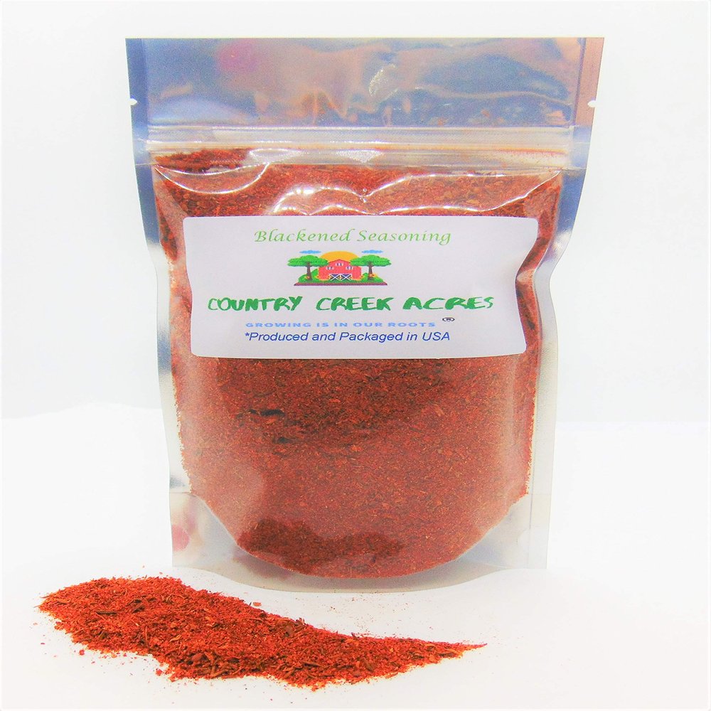 2 oz Blackened Seasoning - A tasty mixture of Herbs and Spices - COUNTRY CREEK LLC-Makes the surface of your meat dark and finished with a nice crusting.