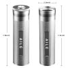 AILE Cigar Stainless Steel humidor Silver Travel Cigar case Tube for 3 to 4 Cigars, Portable Cigar case, Cigar Hygrometer, Great Gift for Men, Dad, Husband view 2