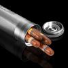 AILE Cigar Stainless Steel humidor Silver Travel Cigar case Tube for 3 to 4 Cigars, Portable Cigar case, Cigar Hygrometer, Great Gift for Men, Dad, Husband view 4
