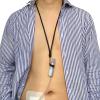 2PCS Peritoneal Dialysis Transfer Set Holder PD Catheter Lanyard with Silicone Necklace Accessories for Feeding Tube Peg G Tube Women Men, Black view 1