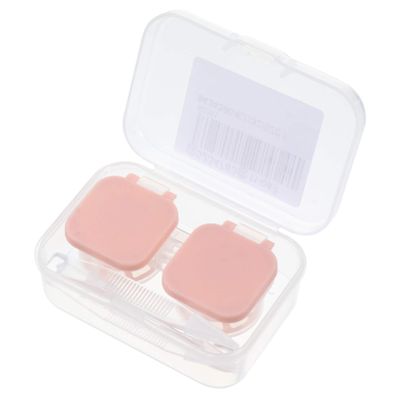 EXCEART Automatic Lens Storage Compact Eyeglass Case Portable Lens Soak Box for Travel Easy to Use