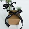 1 Inch Wide Satin Ribbons Roll Black 50 Yards Printing Just for You Fabric Craft Heart Ribbon for Wedding Birthday Valentine's Day Flowers Floral Packaging Box Paper Gift Wrapping DIY Party Decoration view 4