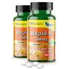 America Medic & Science Rapid-C 500mg Vitamin C Supplement (2 Pack of 100 Tablets) Energy Booster, Daily Immune System Support, Antioxidant | Vegan, Non-GMO Coated Ascorbic Acid for Adult Men & Women view 1