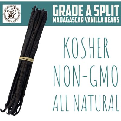 1/2 lb Grade A Madagascar Split Vanilla Pods perfect for cooking, extracts and baking 5,5 to 8 inches