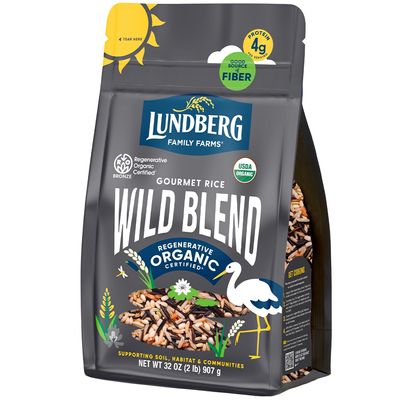 Lundberg Regenerative Organic Certified Wild Blend Rice  Brown, Red & Black Varieties, 32 Oz