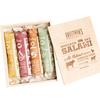 Foustman's Salami Wooden Gift Box, Artisan, Nitrate-Free, Naturally Cured, Flavors - San Francisco Style Pork, Cabernet Wine, Beef, and Pepperoni, Pack of 4, 8 Oz Each view 1
