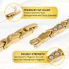 MagnetRX Womens Magnetic Ankle Bracelet  Ultra Strength Magnetic Anklets with 34 Magnets  Titanium Ankle Bracelets for Women (Gold) view 4