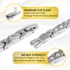 MagnetRX Womens Magnetic Ankle Bracelet  Ultra Strength Magnetic Anklets with 34 Magnets  Titanium Ankle Bracelets for Women (Silver) view 4