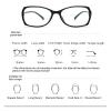 ZXCVBAS Smart Distance Reading Glasses, Computer Reader Glasses UV Protection Anti Reflection, Anti-Fatigue Ladies Fashion Ultralight Elegant Reading Glasses,Black,+1.5 view 3