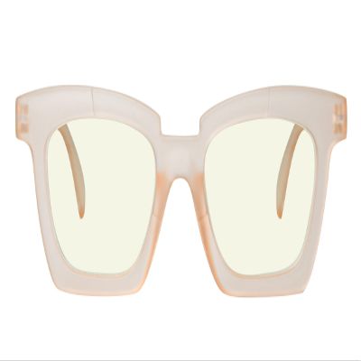 Eyekepper Design Reading Glasses for Women Blue Light Blocking Computer Readers with Spring Hinges - Champagne +0.75