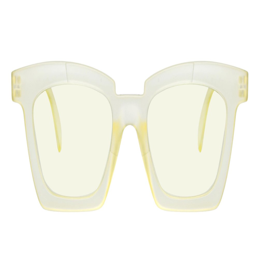 Eyekepper Design Reading Glasses for Women Blue Light Blocking Computer Readers with Spring Hinges - Yellow +0.75