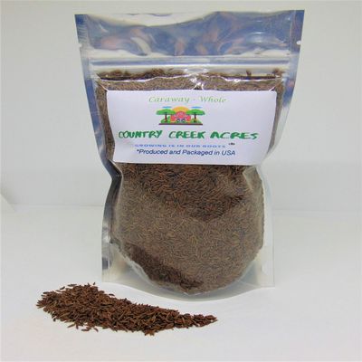 16 oz Whole Caraway Seasoning- A unique nutty, bittersweet, anise-like flavored herb- Country Creek LLC- A Common Savory Spice in Traditional European Cooking and Baking.