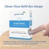 Automatic Floss Picks Holder, POP-UP Dental Floss Picks Storage Box, Touch One at a Time, More Hygienic, Container for Floss Sticks, for Dining Table, Bathroom and Office view 3