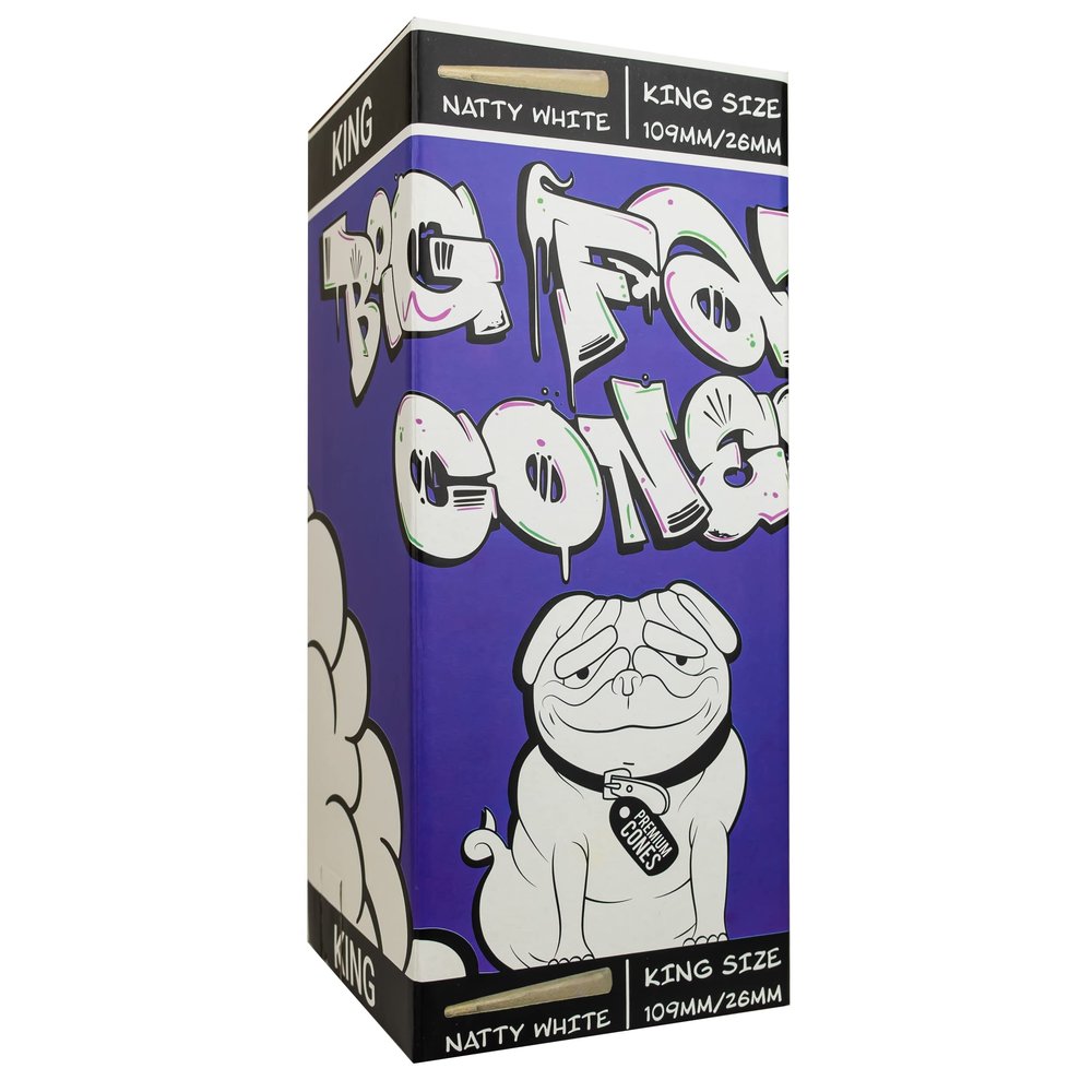 Big Fatty Cones - 109mm Pre Roll Cones Bulk | Natural White Rolling Papers | RVTUS (King Size, 800)