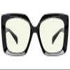 Eyekepper Square Reading Glasses for Women Blue Light Blocking Computer Readers - Black +0.50 view 1