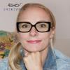 Eyekepper Square Reading Glasses for Women Blue Light Blocking Computer Readers - Black +0.50 view 2