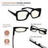 Eyekepper Square Reading Glasses for Women Blue Light Blocking Computer Readers - Black +0.50 view 3