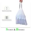 Drawstring Trash Bags 100 PCS 10L White Plastic Biodegradable Garbage Bags with String Handle (17.7" x 19.7") view 3
