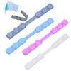 1 Set of 4 Colors Face Mask Holder Mask Extenders/Ear Savers Silicone Bands Anti-Tightening Strap for Masks to Prevent Ear Pain,Grips Extension Buckle Holder Hook Ear Strap,Adjustable Comfort Mask view 1