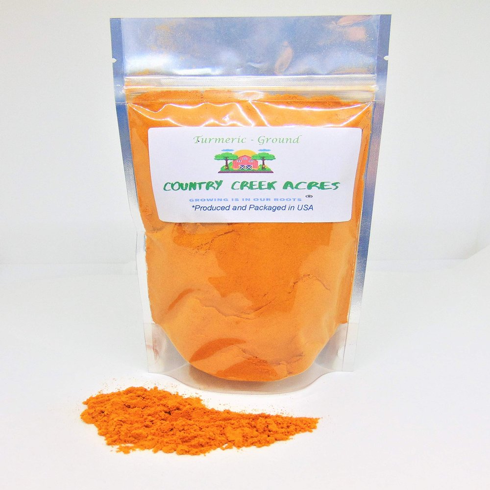 16 oz Ground Turmeric Powder- Mildly Spicy, Warm with Floral Aromas-Country Creek LLC- Commonly used to flavor or color curry powders, mustards, and other foods.