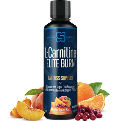 SIRENLABS L-Carnitine Elite Burn Malibu Beach Blast Flavor - 32 Servings