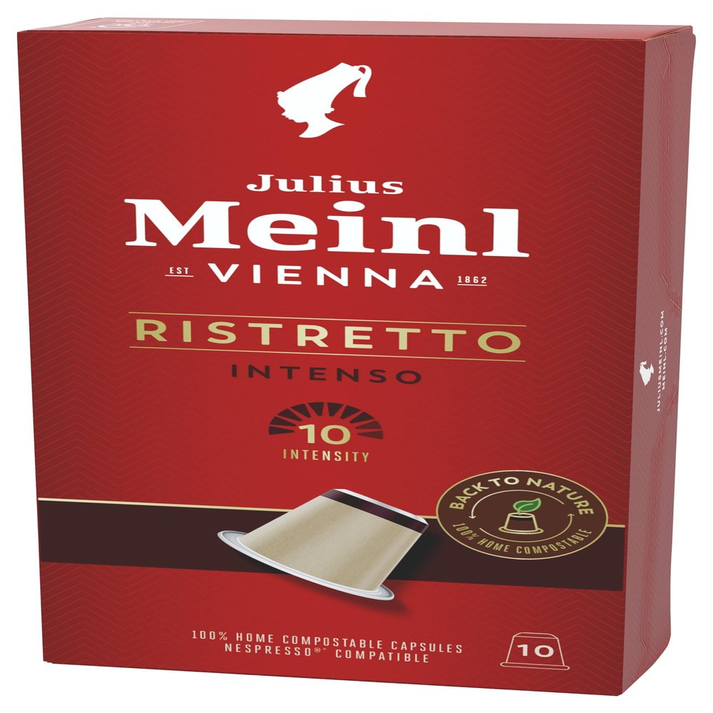 Julius Meinl Ristretto Intenso Biodegradable Nespresso Capsules 10ct