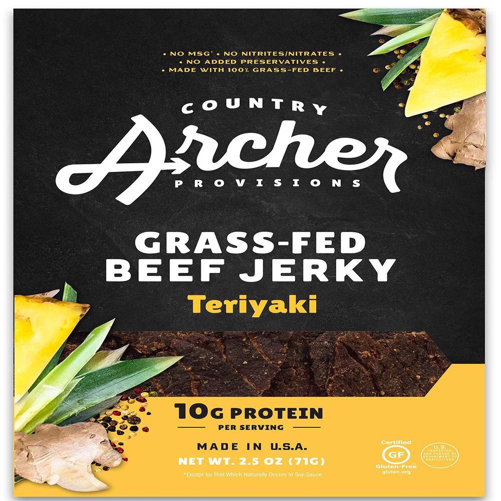 Country Archer Teriyaki Beef Jerky, 2.5 Ounce - 12 per pack