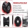 Elliptical Roller Wheel | Replacement for ProForm 20.0 CrossTrainer | 3"W x 4"D | Part #238880 | Free Bearing Grease Included view 4