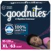 Goodnites Girls' Nighttime Bedwetting Underwear, Size Extra Large (95-120 lbs), 63 Ct (3 Packs of 21), Packaging May Vary view 1