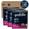 Goodnites Girls' Nighttime Bedwetting Underwear, Size Extra Large (95-120 lbs), 63 Ct (3 Packs of 21), Packaging May Vary view 2