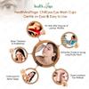 HealthAndYoga ChillEyes Transparent Glass Eye Wash Cup - Effective Eye Rinse and Cleansing  Eco-Friendly, Non-Reactive, Safe and Comfortable (Clear - Single) view 3