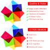 Outus 104 Pcs Cello Sheets Cellophane Colored Cellophane Sheets Translucent Plastic Wraps for DIY Crafts Project,Lights,Art,Window Decoration (6 x 8 Inch) view 2