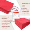 AZOWA Gift Bags Small Kraft Paper Bags with Handles (6 x 4.7 x 2.4 in, Red Color, 50 Pcs) view 4