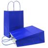 AZOWA Gift Bags Small Kraft Paper Bags with Handles (6 x 4.7 x 2.4 in, Royal Blue Color, 50 Pcs) view 1