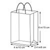 AZOWA Gift Bags Small Kraft Paper Bags with Handles (6 x 4.7 x 2.4 in, Royal Blue Color, 50 Pcs) view 2