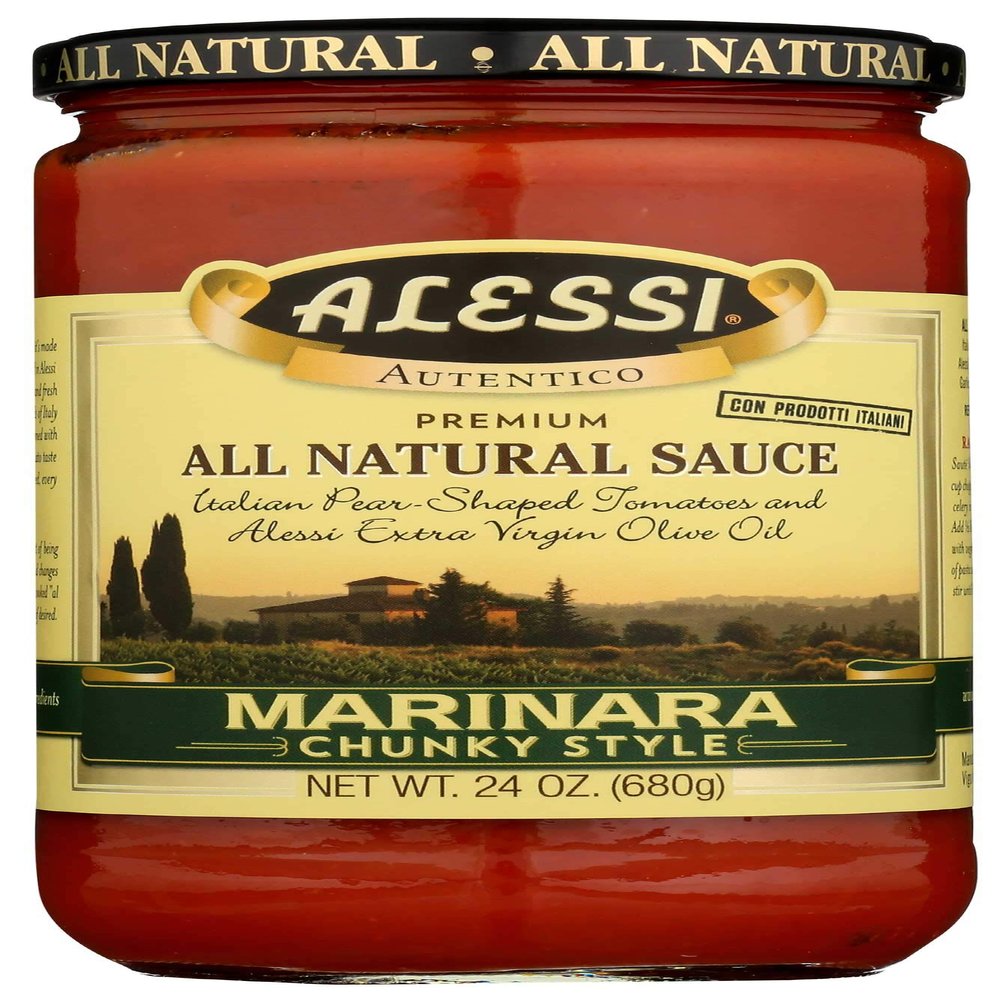Alessi Chuncky Marinara Pasta Sauce, 24 Ounce - 6 per case.