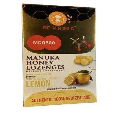 Manuka Honey + Lemon Lozenges, 15