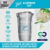Top Cup Aluminum Cup Recyclable Party Cups, 20 oz. Cup, 10 Cups Per Pack view 3
