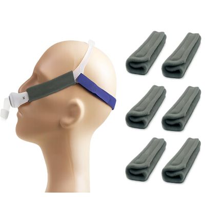 6 CPAP mask Strap Covers, CPAP Strap Comfort Pads, CPAP face Pads, Sleep apnea mask Cushions, CPAP Accessories