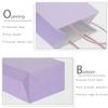AZOWA Gift Bags Mini Kraft Paper Bags with Handles (6 x 4.3 x 2.4 in, Light Purple Color, 50 Pcs) view 4